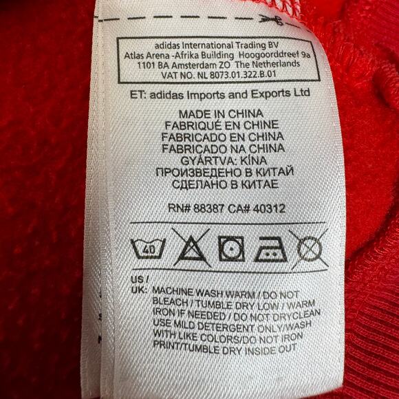 Adidas 2012 Men's Sweatshirt Big Trefoil And Logo Front & Back Size XL - Picture 4 of 9